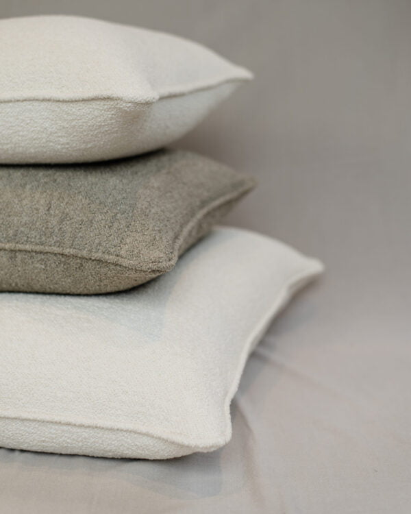 Kussen boucle taupe - 50x50