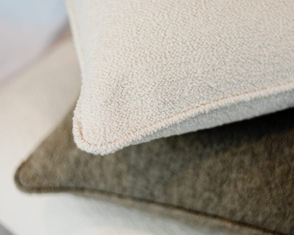 Kussen boucle taupe - 50x50