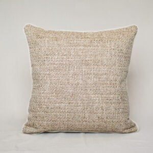 Kussen beige/bruin structuur - 50x50