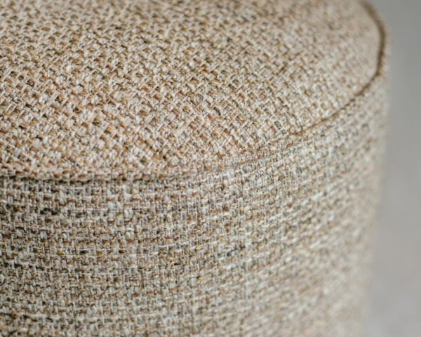 Poef beige/bruin structuur