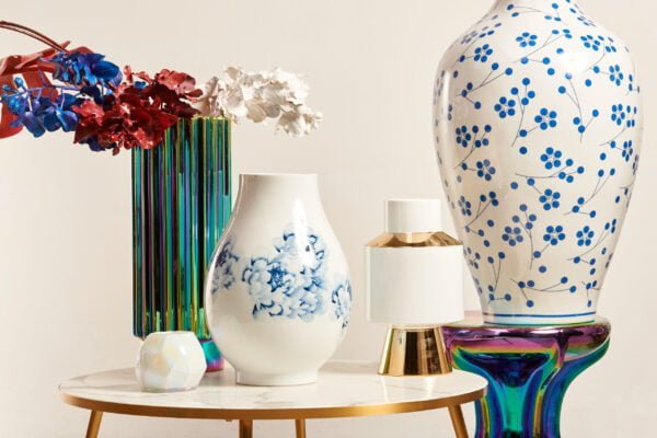 Vaas Object white & gold