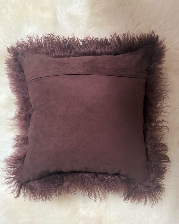 Kussen Tibetaans bordeaux gekleurd 50x50