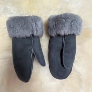 Handschoenen in zachte schapenvacht - Grijs
