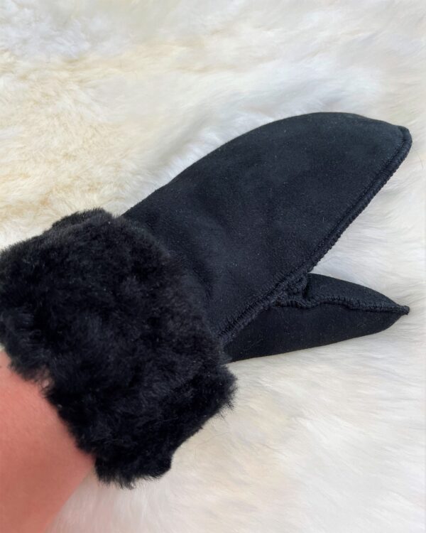 Handschoenen in zachte schapenvacht - Zwart