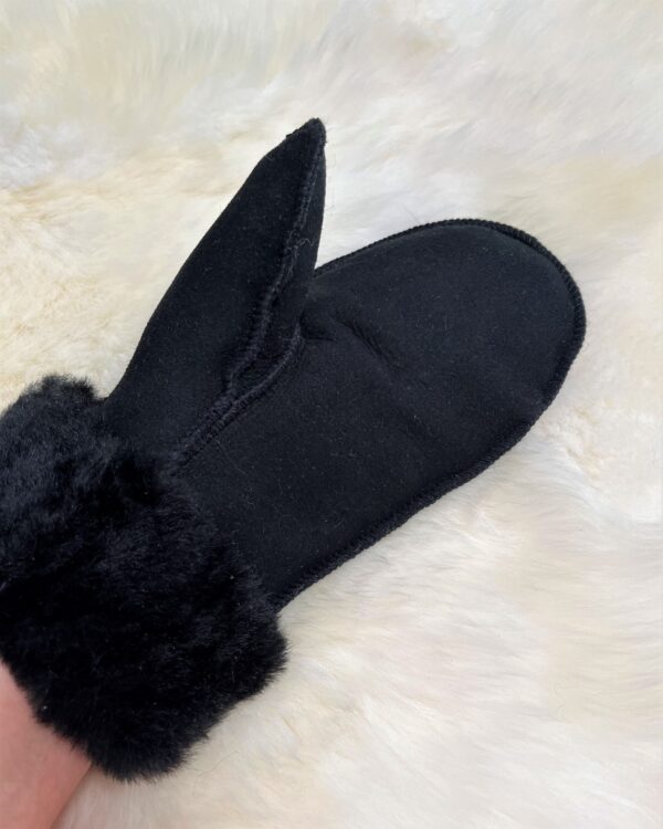 Handschoenen in zachte schapenvacht - Zwart