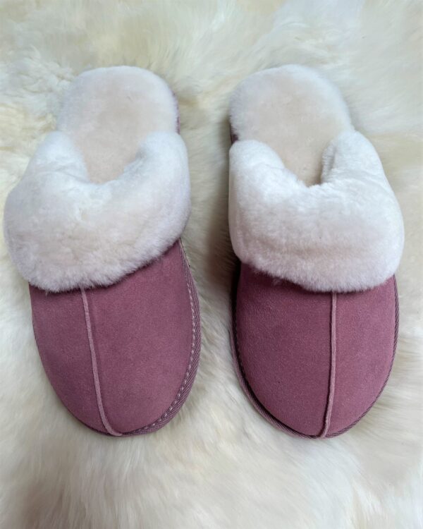 Pantoffels roze - 100% Australische schapenvacht