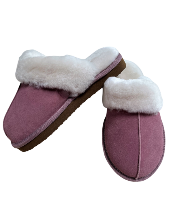 Pantoffels roze - 100% Australische schapenvacht
