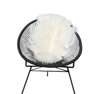 Tibetaanse schapenvacht - naturel wit