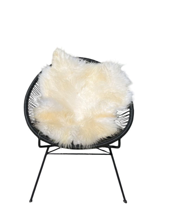 IJslandse schapenvacht - naturel wit - langharig