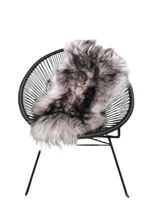 IJslandse schapenvacht - Dark Tops - gekleurd - langharig