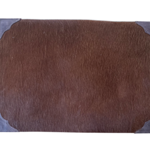 Placemat koehuid - donkerbruin