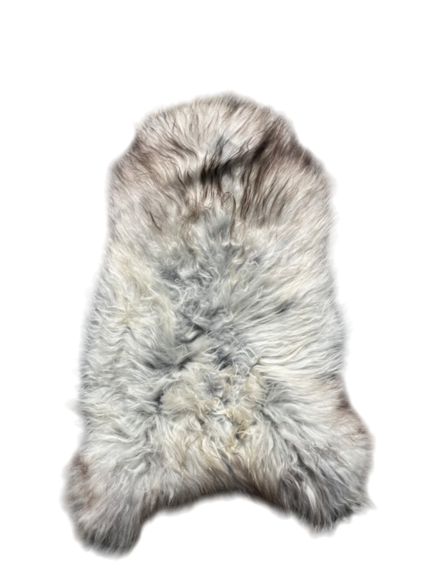 IJslandse schapenvacht - naturel grijs - langharig