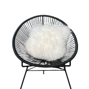 Kussen Tibetaans naturel wit 50x50