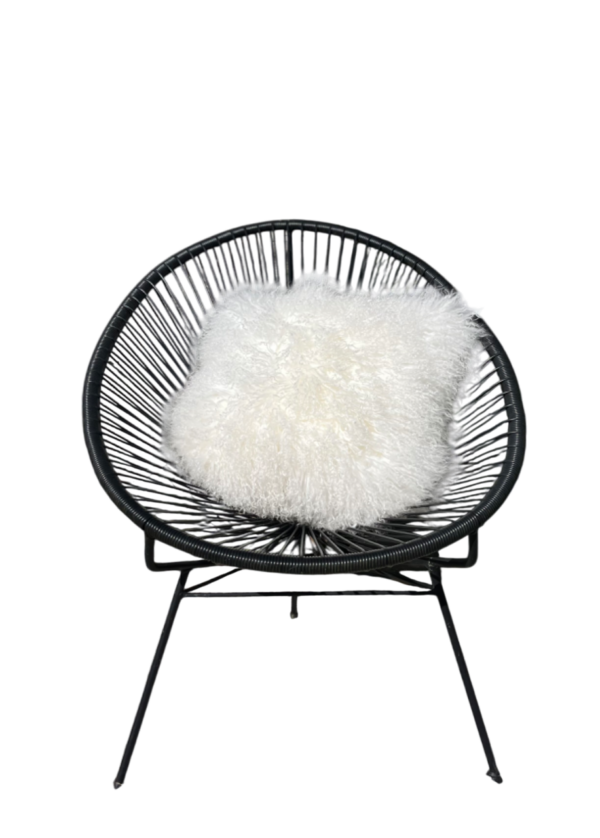 Kussen Tibetaans naturel wit 50x50