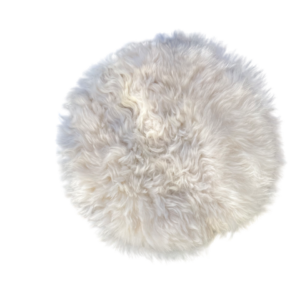 Stoelpad - gebroken wit rond