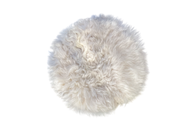 Stoelpad - gebroken wit rond