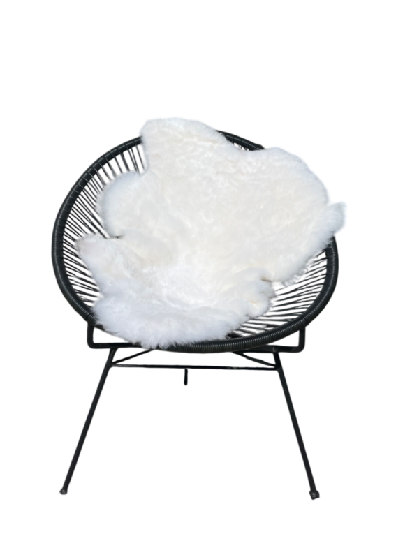 IJslandse schapenvacht - naturel wit - kortharig