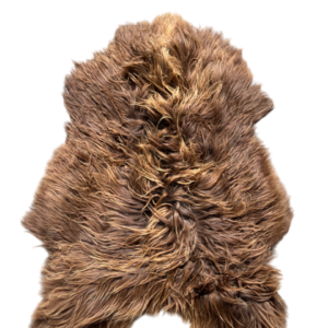 IJslandse schapenvacht - naturel bruin - langharig