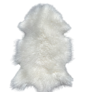 Tibetaanse schapenvacht - naturel wit