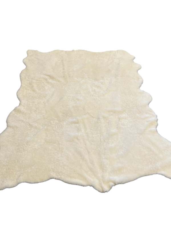 Organisch tapijt - IJslands kortgeschoren wit - 220x260cm