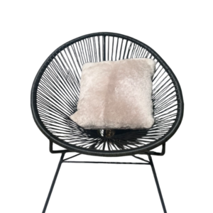 Kussen IJslands beige gekleurd kortharig 50x50