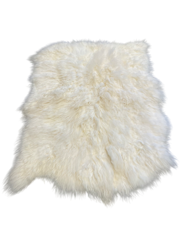 Organisch tapijt - IJslands langharig wit - 180x140cm