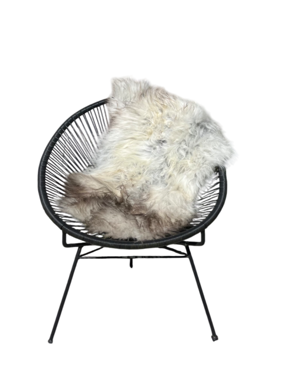 IJslandse schapenvacht - naturel grijs - langharig