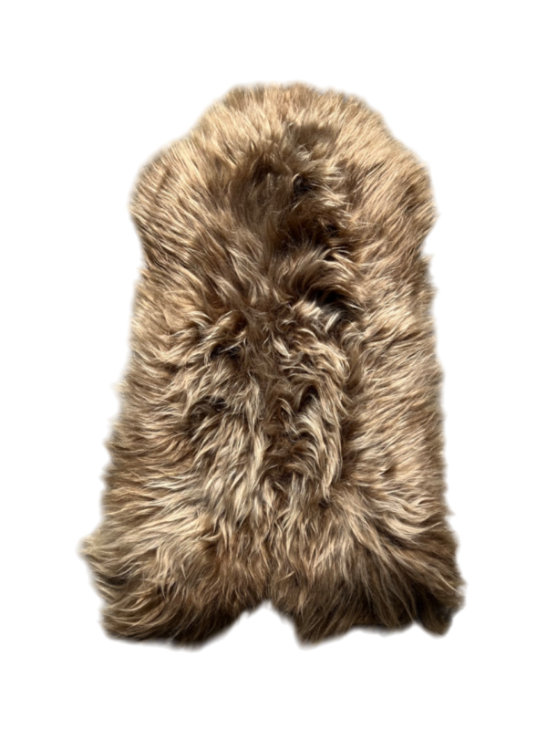 IJslandse schapenvacht - goud gekleurd - langharig