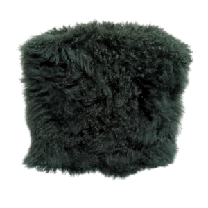 Cube 40x40x40- tibetaanse schapenvacht- groen