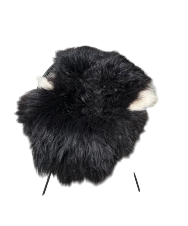 IJslandse schapenvacht - XXL - zwart-wit langharig