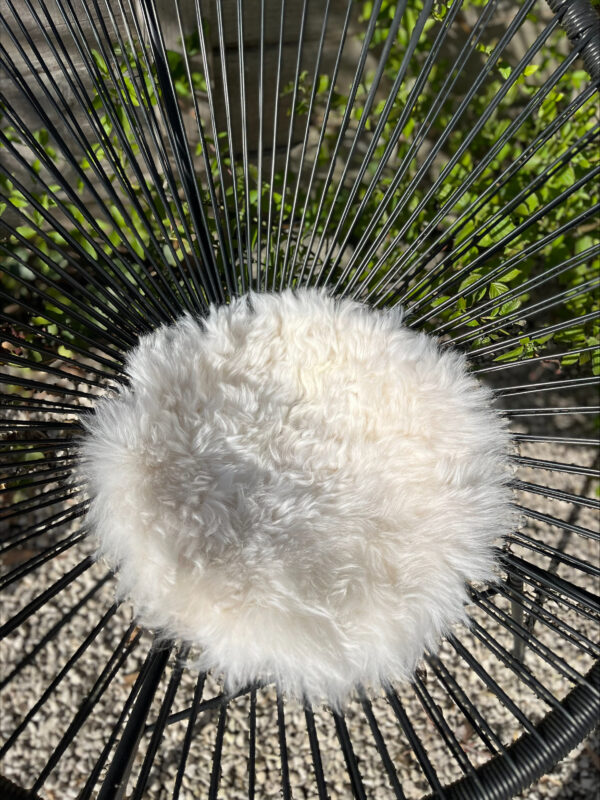 Stoelpad - gebroken wit rond