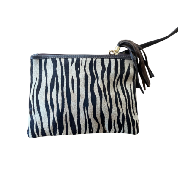 Clutch ZEBRA uit 100% natuurlijke koeienhuid