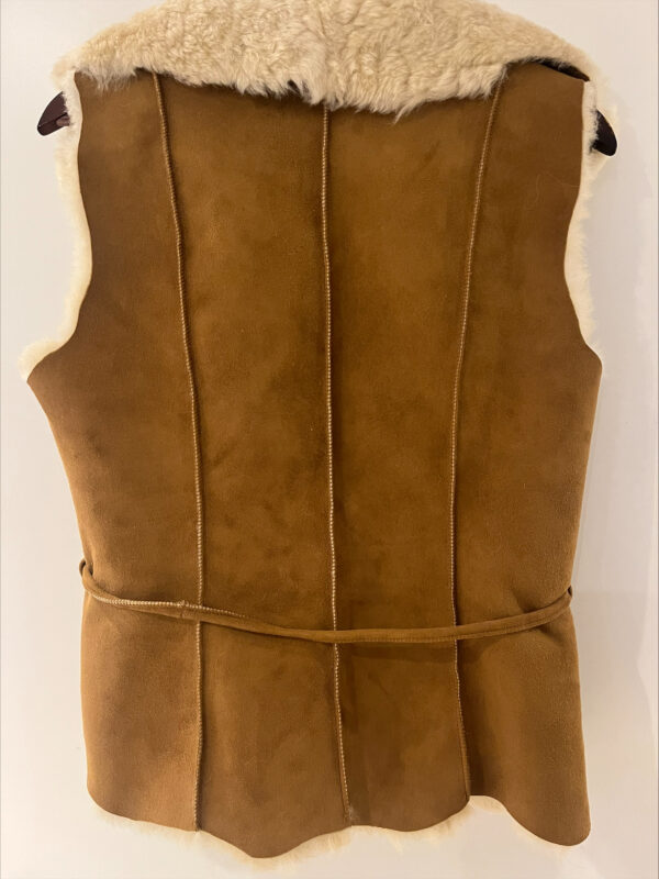 BESTSELLER: Gilet uit Lamsvacht - Camel