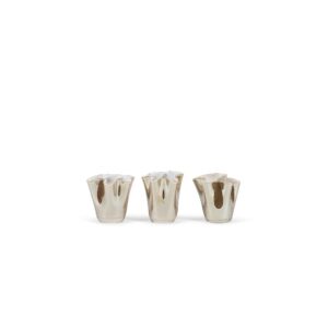 theelichthouders wave beige luster