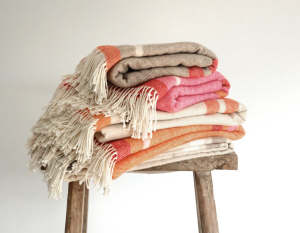 Wollen plaid - Naturel