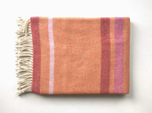 Wollen plaid -  Orange