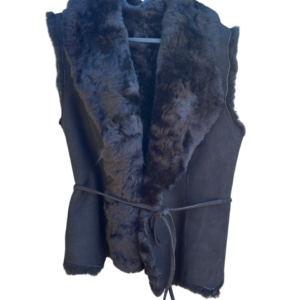 Gilet uit Lamsvacht - Zwart