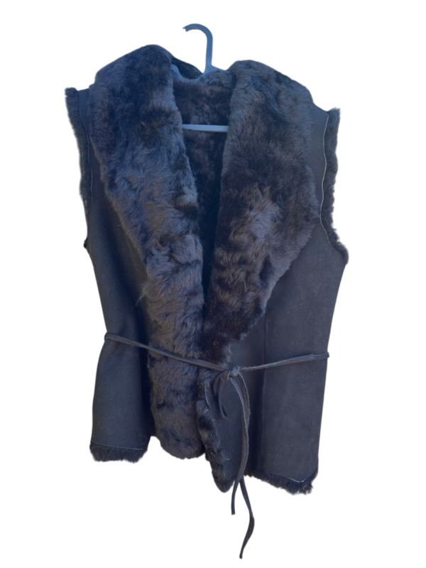 Gilet uit Lamsvacht - Zwart