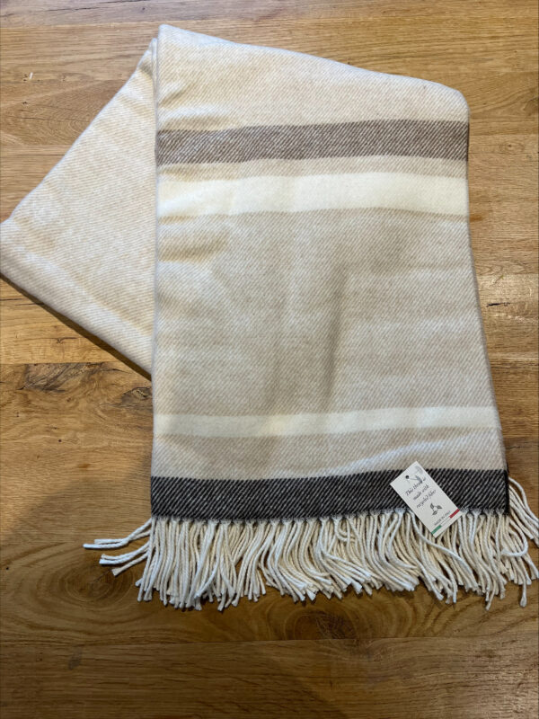 Wollen plaid - Naturel