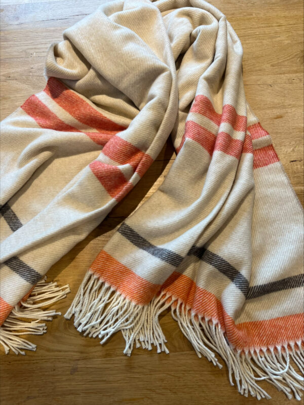 Wollen plaid -  Sand