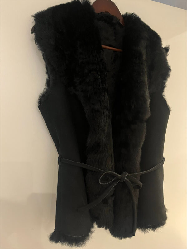 Gilet uit Lamsvacht - Zwart