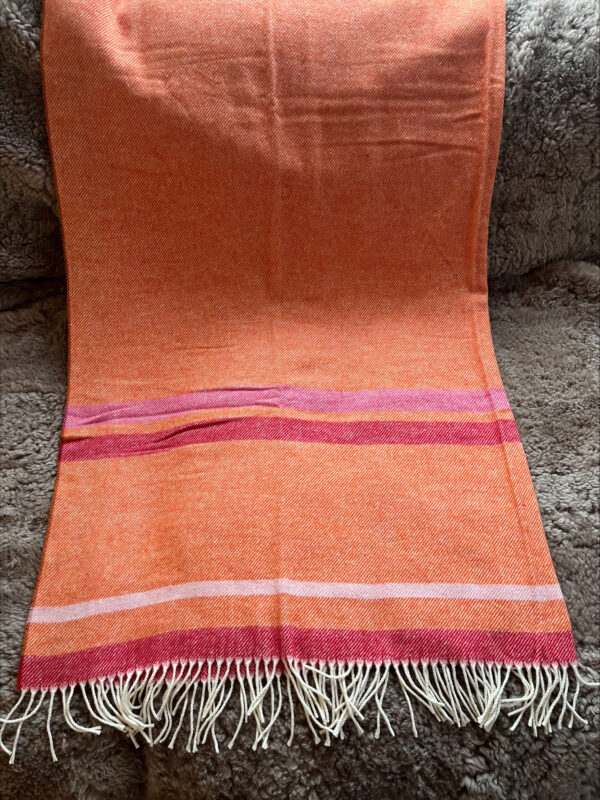 Wollen plaid -  Orange