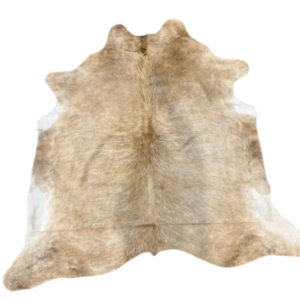 Koehuid Small - Beige/Brown - 175x160cm