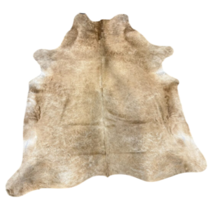 Koehuid Small - Beige/Brown - 180x160cm