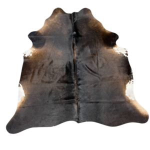 Koehuid Small - Brown/Black- 180x160cm