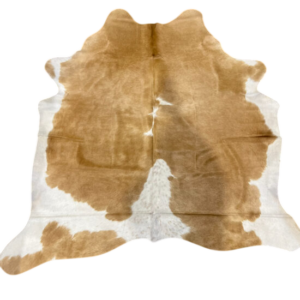 Koehuid Small - Brown/White - 175x170cm