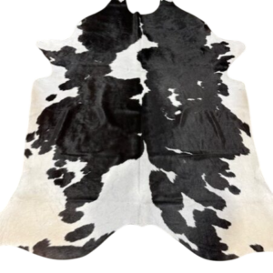 Koehuid Black/White - 200x170cm