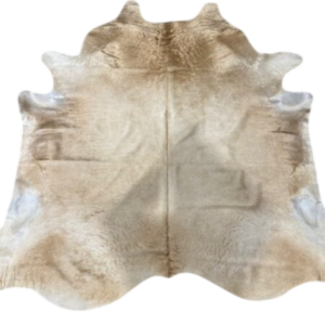 Koehuid Beige/White - 200x190cm