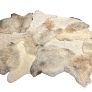Handgenaaid patchwork tapijt -Mélange/White- 3 lengtes - 220x180cm
