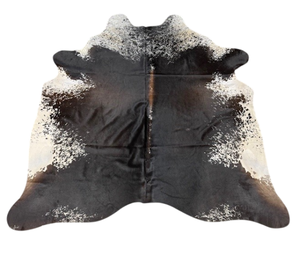 Koehuid Salt&Pepper tricolor - 200x210cm